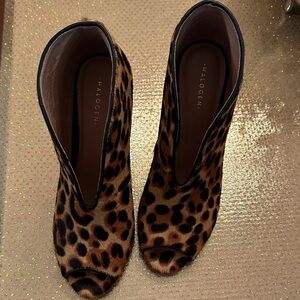 Halogen Animal Print Ankle Booties